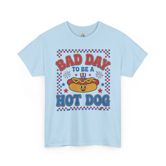 Bad Day To Be A Hot Dog Shirt Retro 4th of July T-shirt Gift | TEEZOCA 