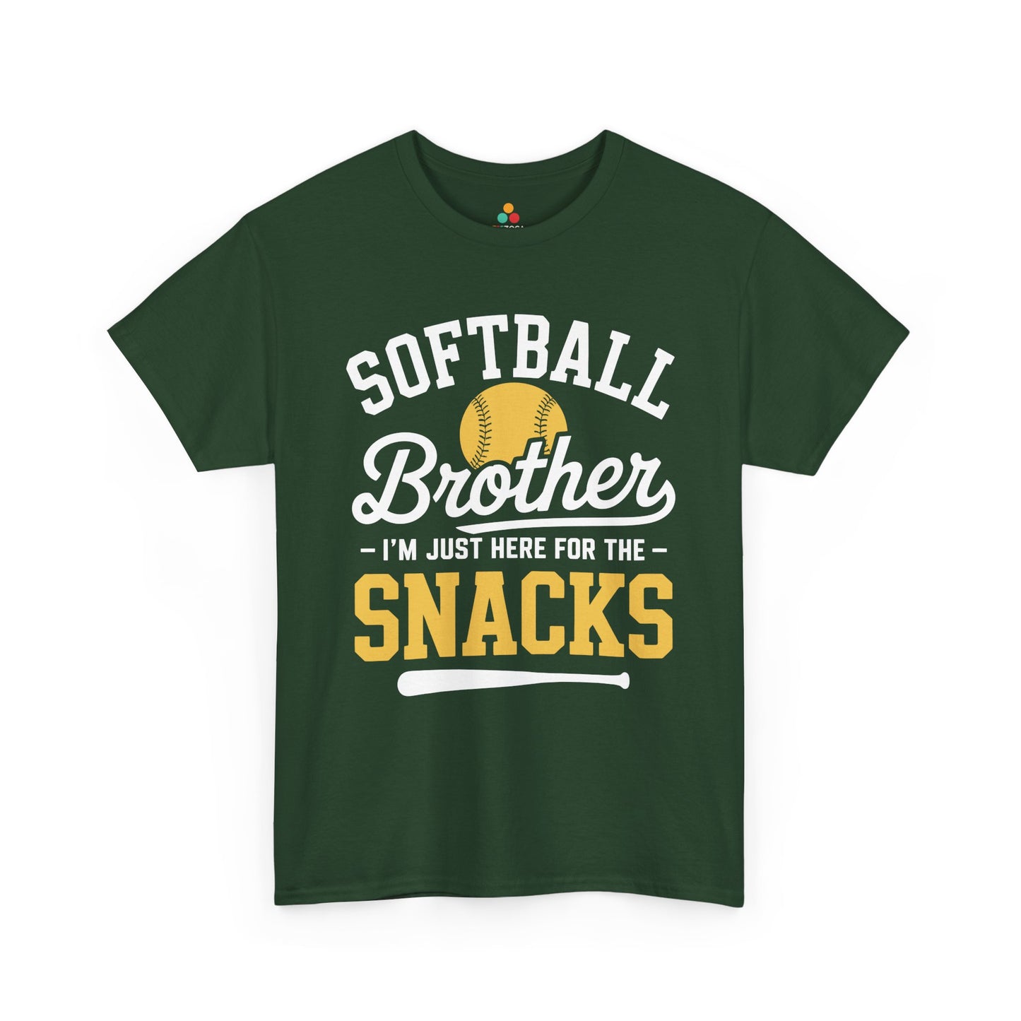 Baseball brother shirt style by TEEZOCA with funny softball sibling snack humor for game day.
