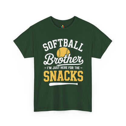Baseball brother shirt style by TEEZOCA with funny softball sibling snack humor for game day.
