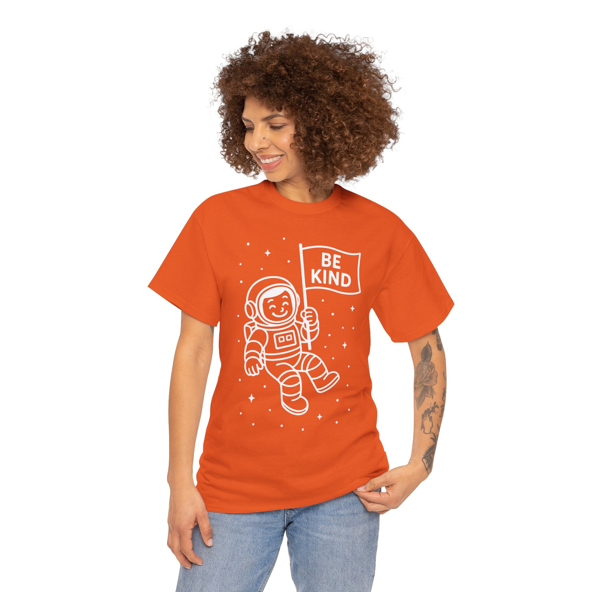 Be Kind Astronaut Unisex T-Shirt | Unity Day Kindness Awareness Tee | TEEZOCA 