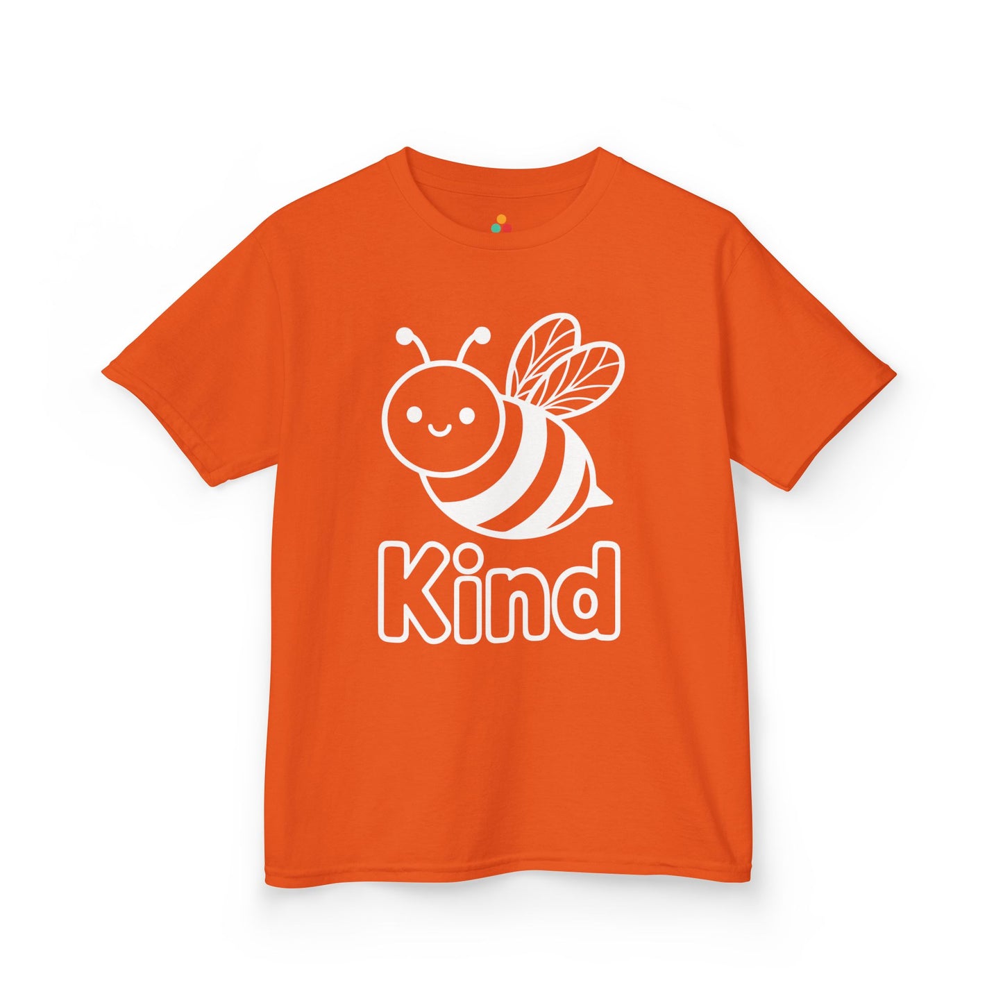 Be Kind Bee Orange Unity Day Anti-Bullying Kids T-shirt | TEEZOCA Be Kind bee orange Unity Day anti-bullying Kids T-shirt design