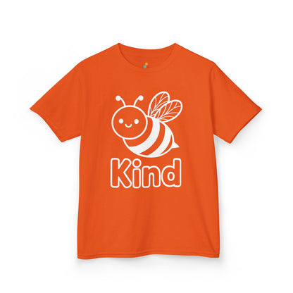 Be Kind Bee Orange Unity Day Anti-Bullying Kids T-shirt | TEEZOCA Be Kind bee orange Unity Day anti-bullying Kids T-shirt design