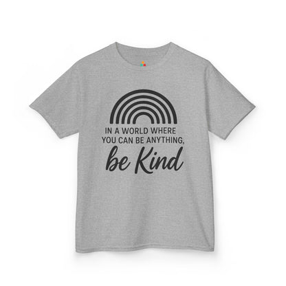 Be Kind Rainbow Orange Unity Day Anti-Bullying Kids T-shirt | TEEZOCA kindness unity rainbow school spirit Kids T-shirt