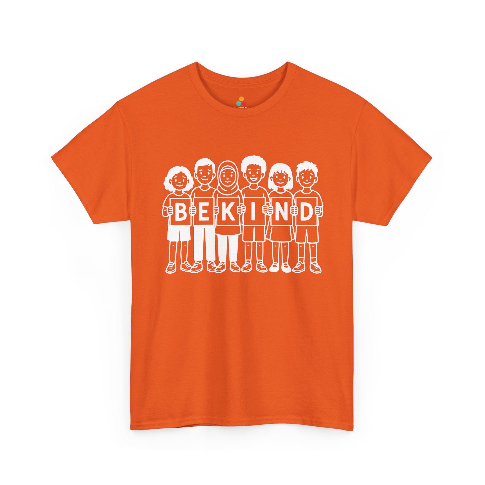 Be Kind Unisex T-Shirt for Unity Day Anti-Bullying Awareness | TEEZOCA be kind unity day Unisex T-shirt diverse kids illustration