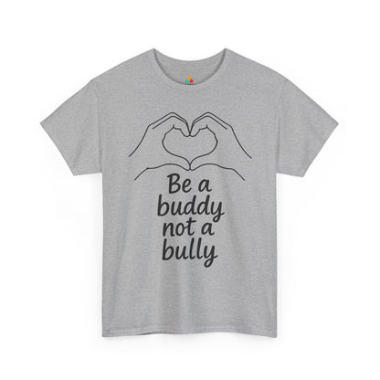 Be a Buddy Not a Bully Unity Day Anti-Bullying Message Unisex T-shirt | TEEZOCA positive buddy message Unisex T-shirt