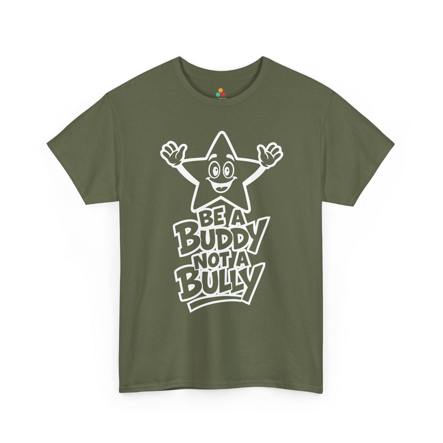 Be a Buddy Not a Bully Unity Day Anti-Bullying Message Unisex T-shirt | TEEZOCA positive kindness graphic Unisex T-shirt 1