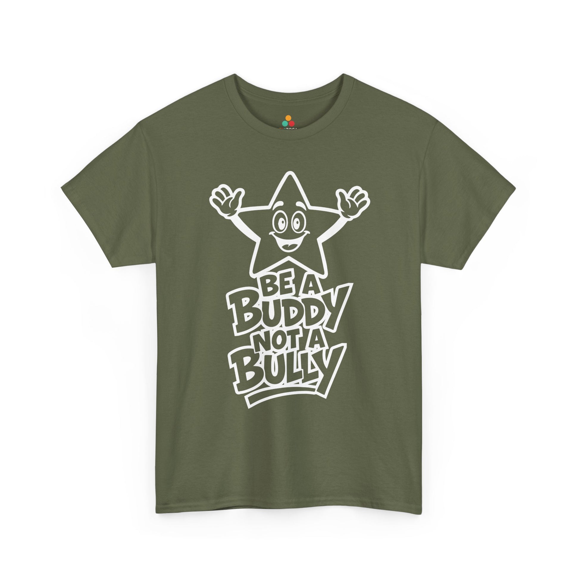 Be a Buddy Not a Bully Unity Day Anti-Bullying Message Unisex T-shirt | TEEZOCA positive kindness graphic Unisex T-shirt 1
