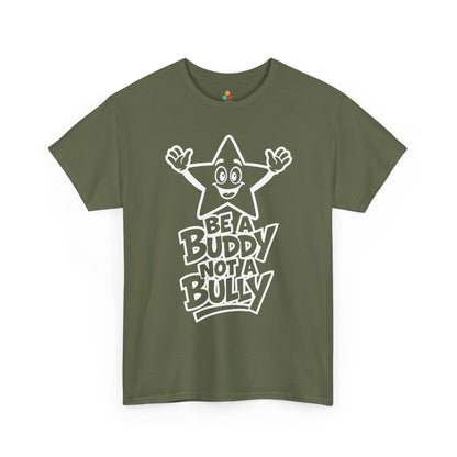Be a Buddy Not a Bully Unity Day Anti-Bullying Message Unisex T-shirt | TEEZOCA positive kindness graphic Unisex T-shirt 1