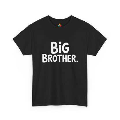 BiG BROTHER Typography T-Shirt – Simple Sibling Gift | TEEZOCA 