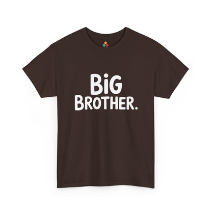 BiG BROTHER Typography T-Shirt – Simple Sibling Gift | TEEZOCA 