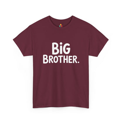 BiG BROTHER Typography T-Shirt – Simple Sibling Gift | TEEZOCA 