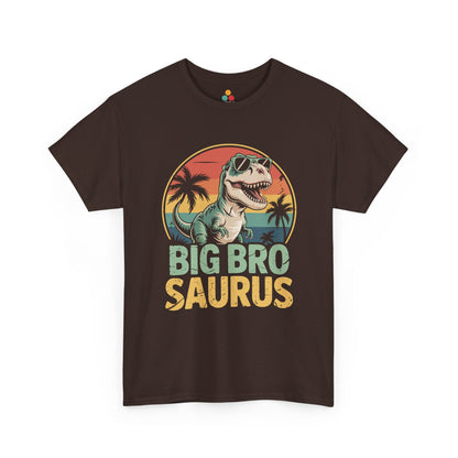 Big Bro Saurus T-Shirt – Funny Retro Dinosaur Brother Gift | TEEZOCA 