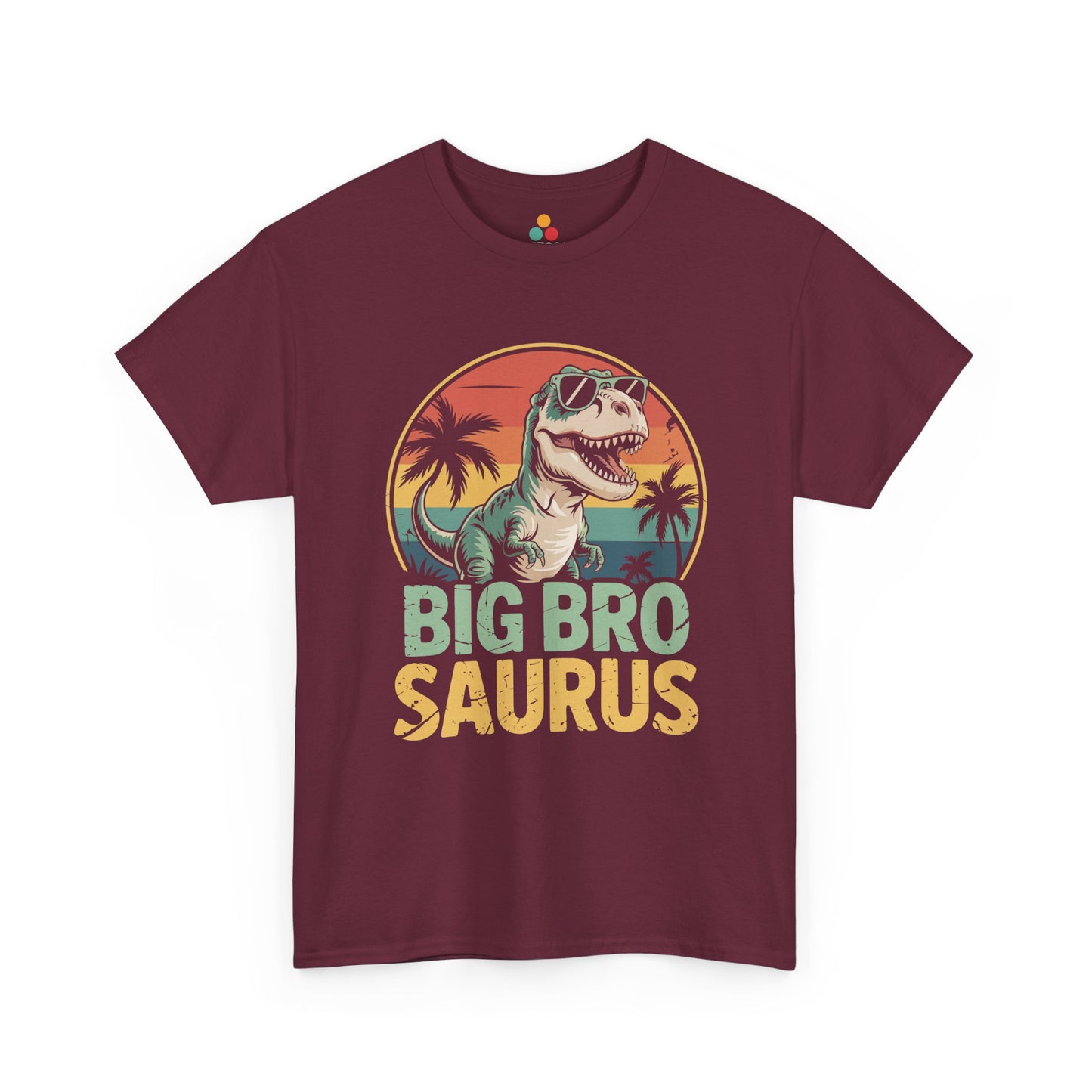 Big Bro Saurus T-Shirt – Funny Retro Dinosaur Brother Gift | TEEZOCA 
