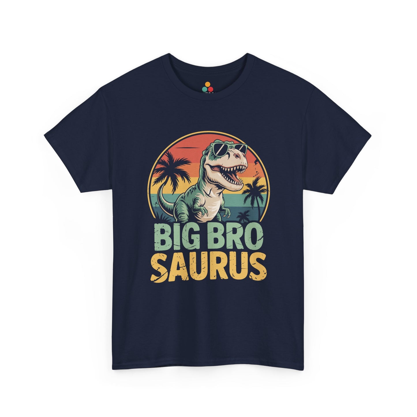 Big Bro Saurus T-Shirt – Funny Retro Dinosaur Brother Gift | TEEZOCA 