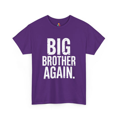 Big Brother Again T-Shirt – Pregnancy Announcement Gift | TEEZOCA 