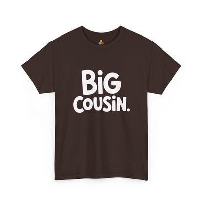 Big Cousin Bubble Font Graphic T-Shirt – Cute Funny Family Tee for New Big Cousins and Cousin Crew | TEEZOCA 