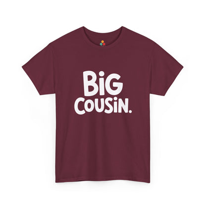 Big Cousin Bubble Font Graphic T-Shirt – Cute Funny Family Tee for New Big Cousins and Cousin Crew | TEEZOCA 