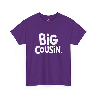 Big Cousin Bubble Font Graphic T-Shirt – Cute Funny Family Tee for New Big Cousins and Cousin Crew | TEEZOCA 