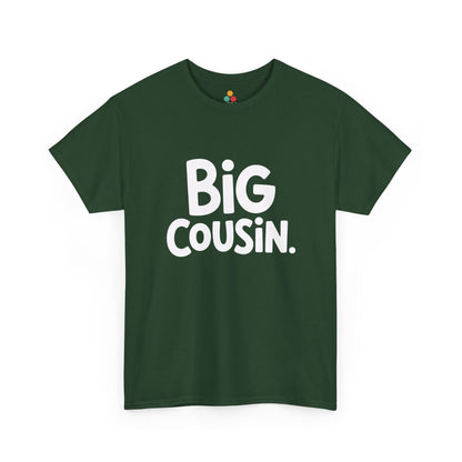 Big Cousin Bubble Font Graphic T-Shirt – Cute Funny Family Tee for New Big Cousins and Cousin Crew | TEEZOCA 