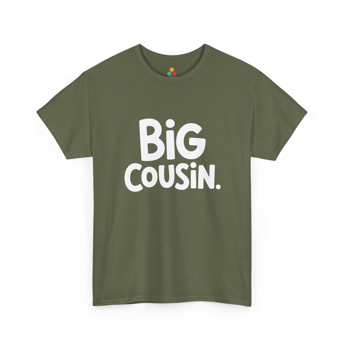 Big Cousin Bubble Font Graphic T-Shirt – Cute Funny Family Tee for New Big Cousins and Cousin Crew | TEEZOCA 