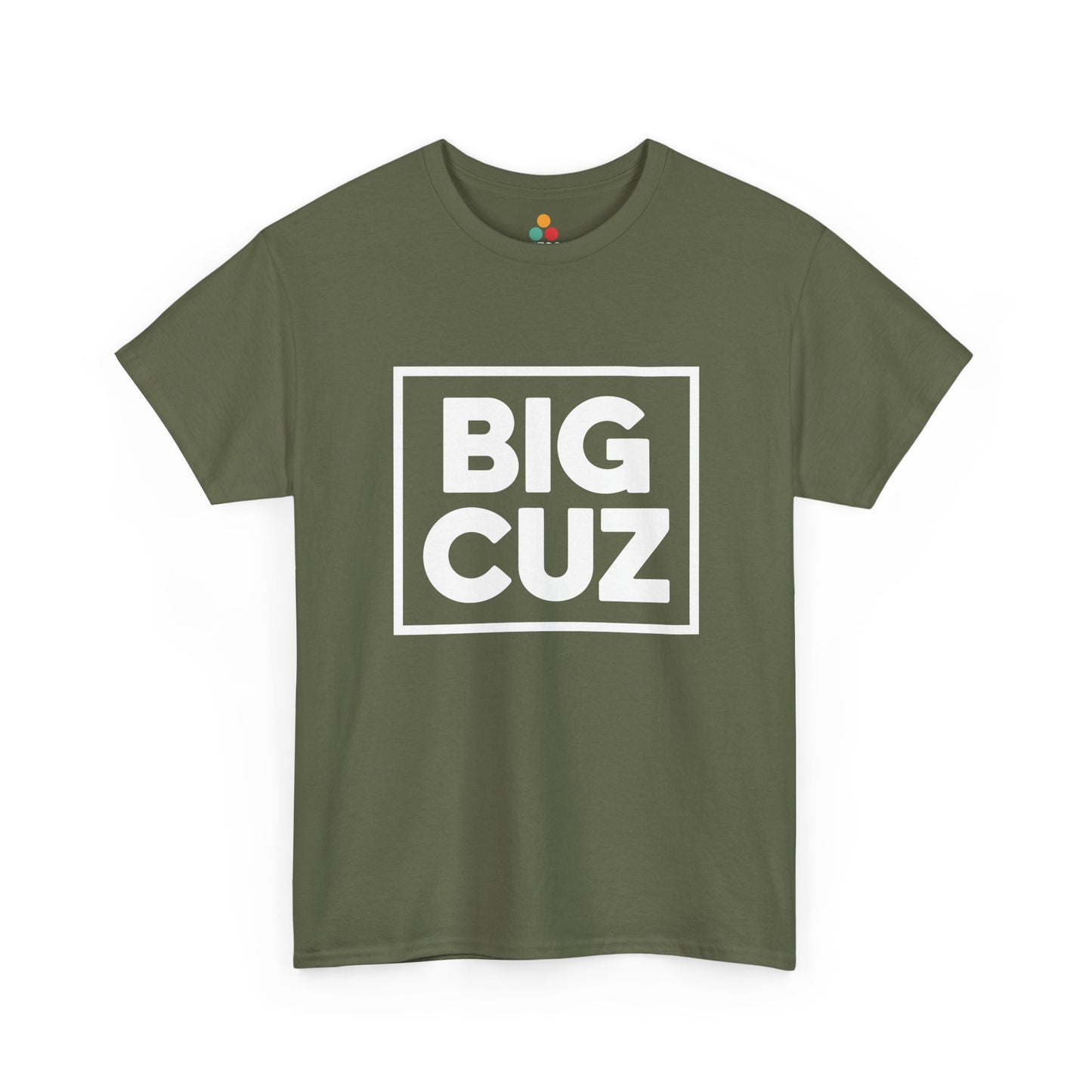 Big Cuz Bold Graphic T-Shirt – Funny Big Cousin Tee for Boys and Girls | TEEZOCA 