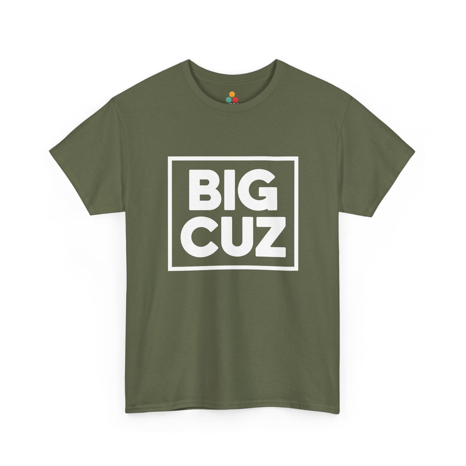 Big Cuz Bold Graphic T-Shirt – Funny Big Cousin Tee for Boys and Girls | TEEZOCA 