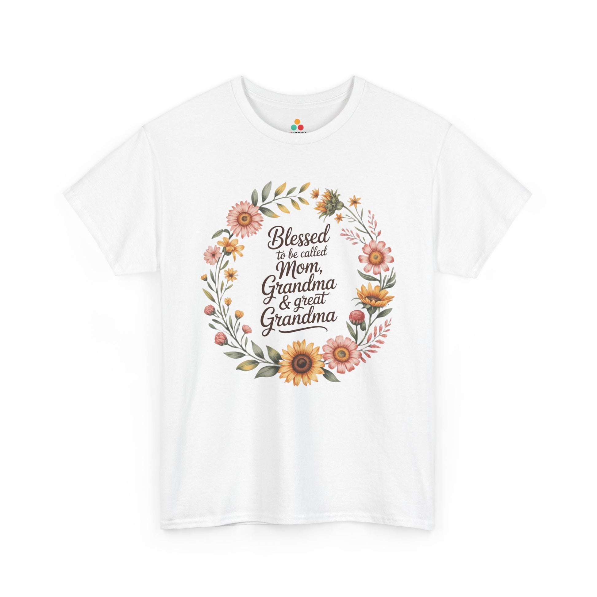 Blessed Mom Grandma Great Grandma Women's T-shirt Mother's Day Gift | TEEZOCA 