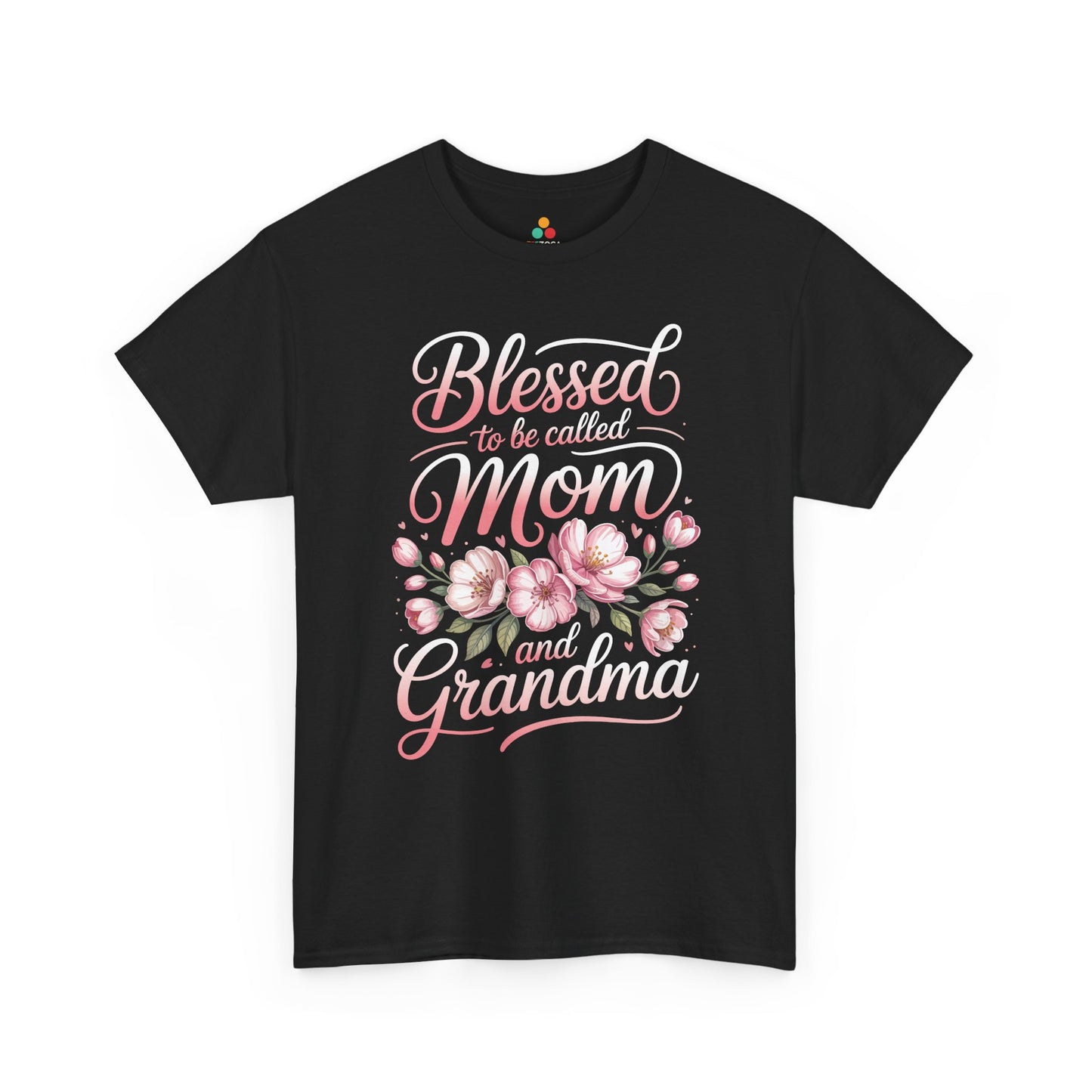 Blessed Mom Grandma Women's T-shirt Floral Mother's Day Gift Tee | TEEZOCA 