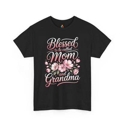 Blessed Mom Grandma Women's T-shirt Floral Mother's Day Gift Tee | TEEZOCA 