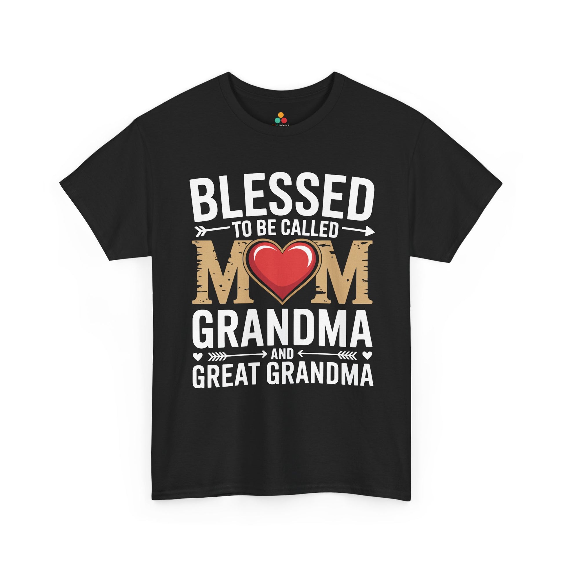 Blessed Mom Grandma Women's T-shirt Mother's Day Gift Grandma Tee | TEEZOCA 
