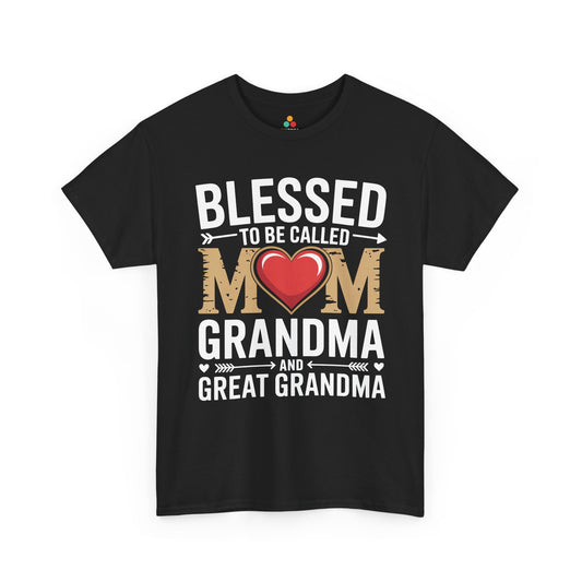 Blessed Mom Grandma Women's T-shirt Mother's Day Gift Grandma Tee | TEEZOCA 