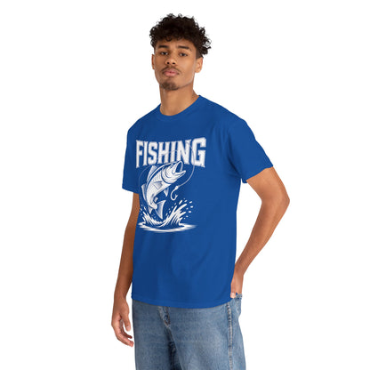 Bold Fishing Graphic Angler Style Unisex T-shirt | TEEZOCA 