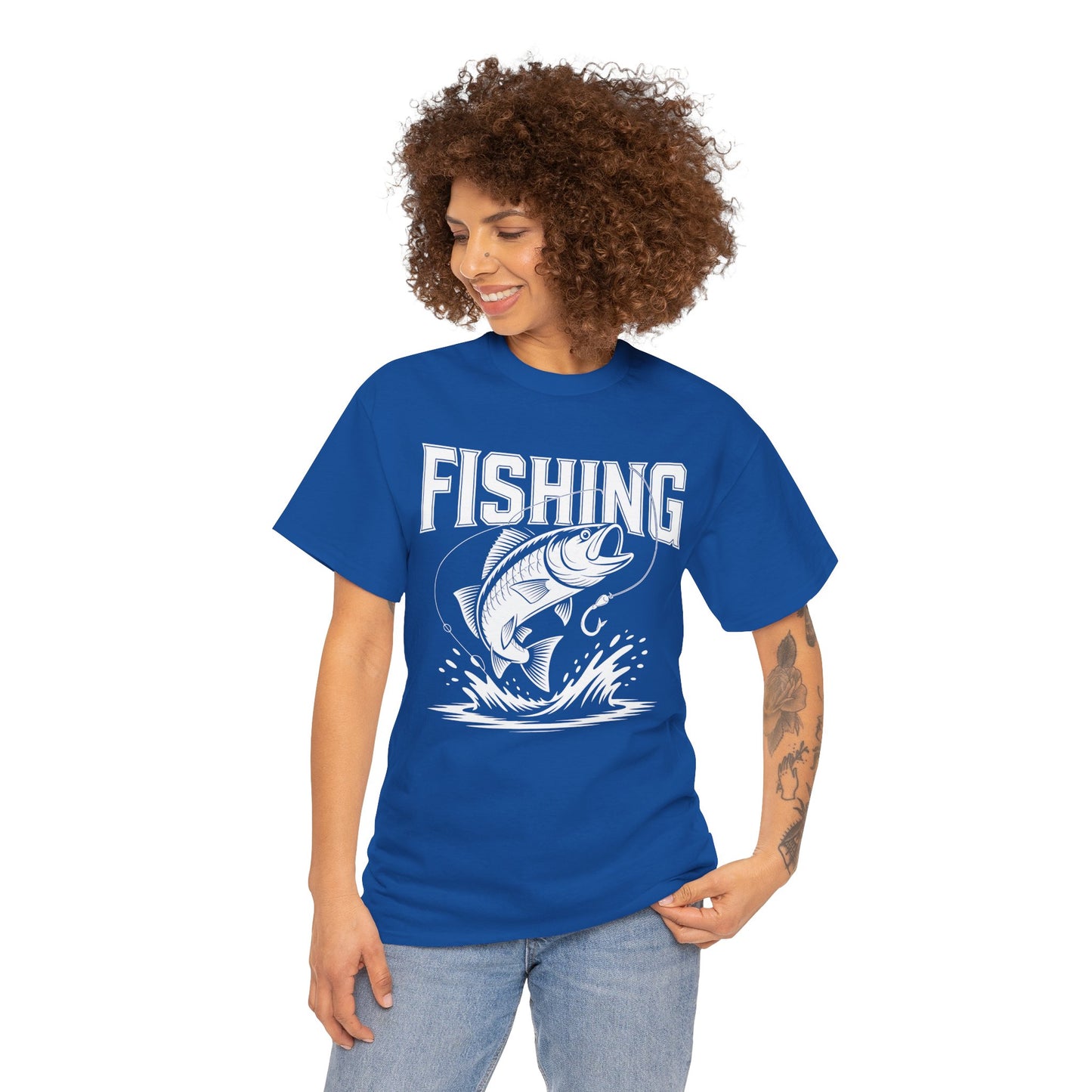 Bold Fishing Graphic Angler Style Unisex T-shirt | TEEZOCA 