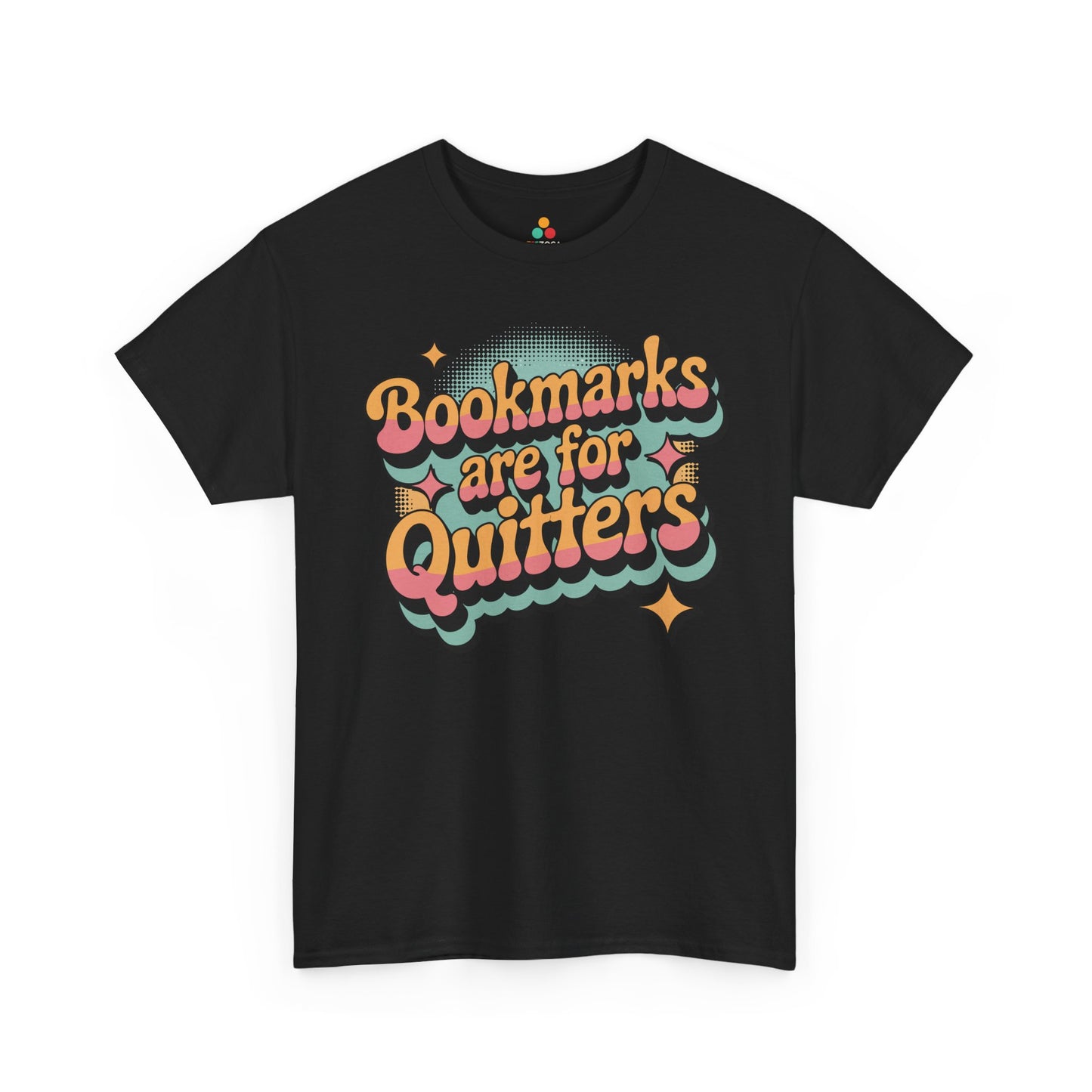 Bookmarks Are for Quitters Retro Reader Unisex T-shirt | TEEZOCA 