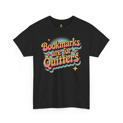 Bookmarks Are for Quitters Retro Reader Unisex T-shirt | TEEZOCA 