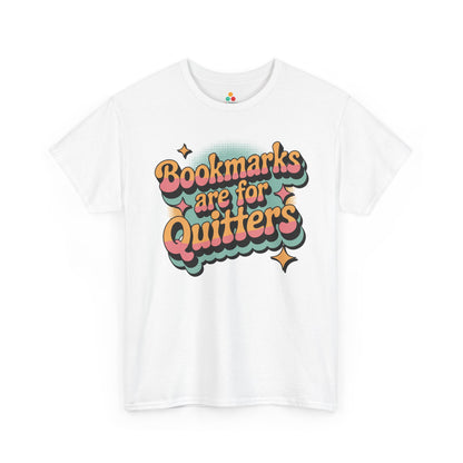 Bookmarks Are for Quitters Retro Reader Unisex T-shirt | TEEZOCA 