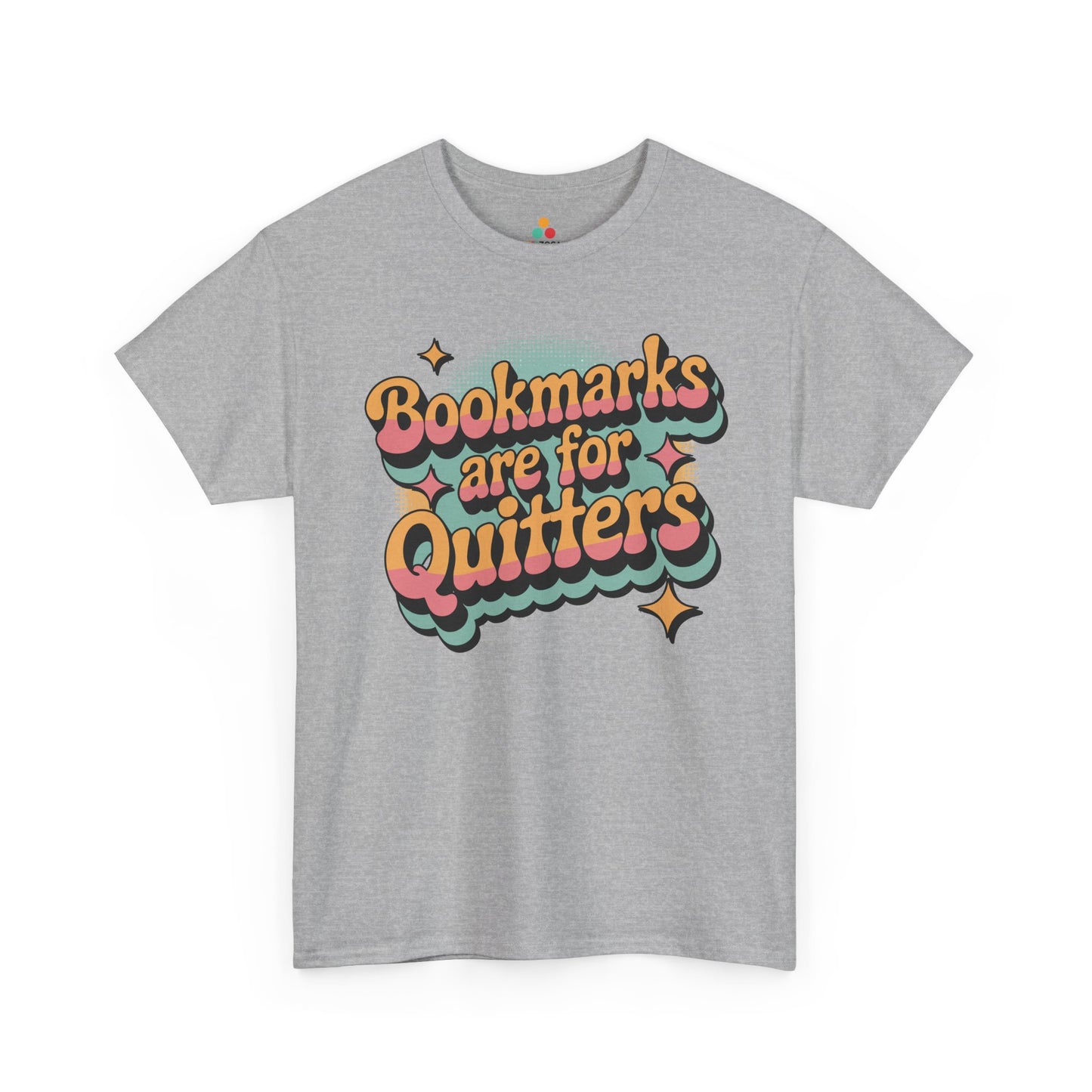 Bookmarks Are for Quitters Retro Reader Unisex T-shirt | TEEZOCA 
