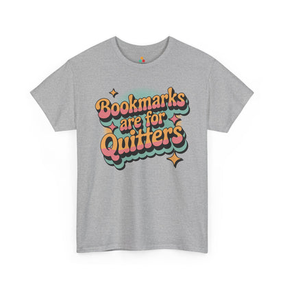 Bookmarks Are for Quitters Retro Reader Unisex T-shirt | TEEZOCA 