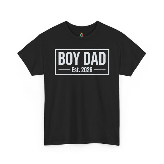 Boy Dad Est 2026 Shirt Funny New Dad Unisex T-shirt Gift | TEEZOCA 