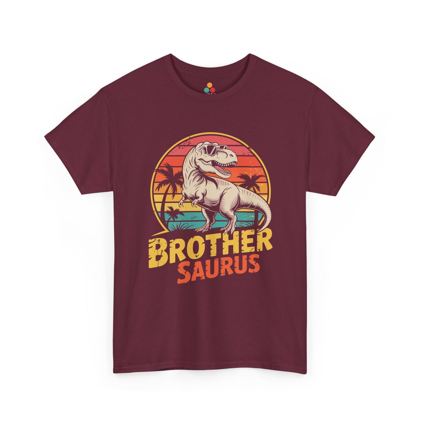 Brothersaurus T-Shirt – Retro Vintage Dinosaur Brother Gift | TEEZOCA 