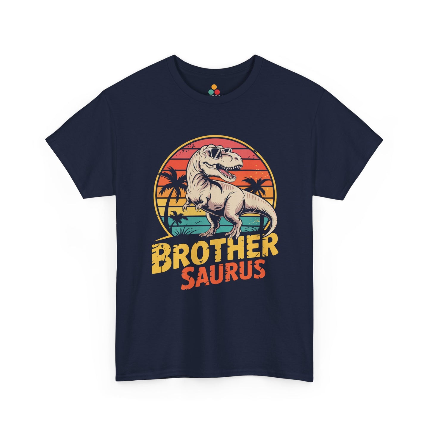Brothersaurus T-Shirt – Retro Vintage Dinosaur Brother Gift | TEEZOCA 