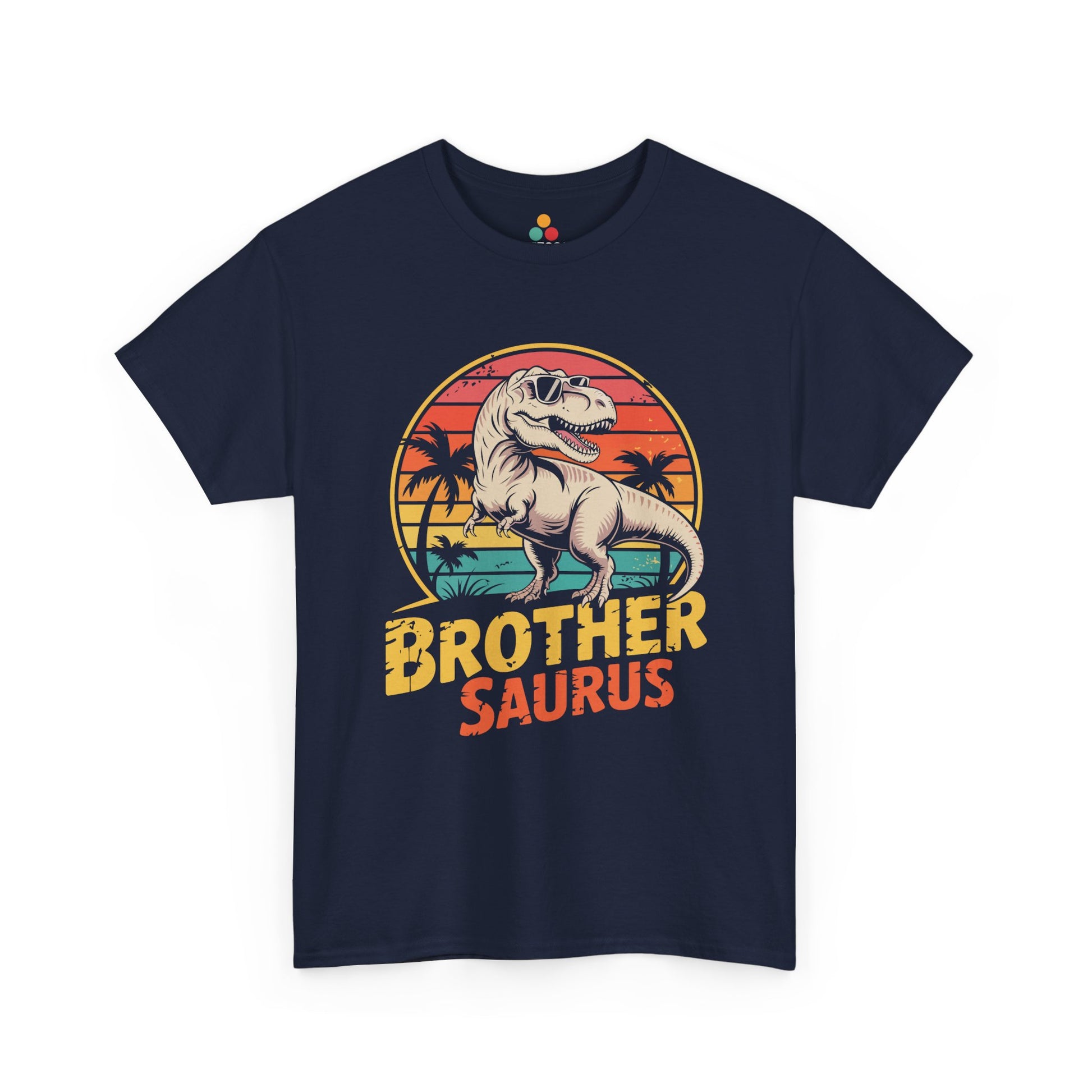 Brothersaurus T-Shirt – Retro Vintage Dinosaur Brother Gift | TEEZOCA 