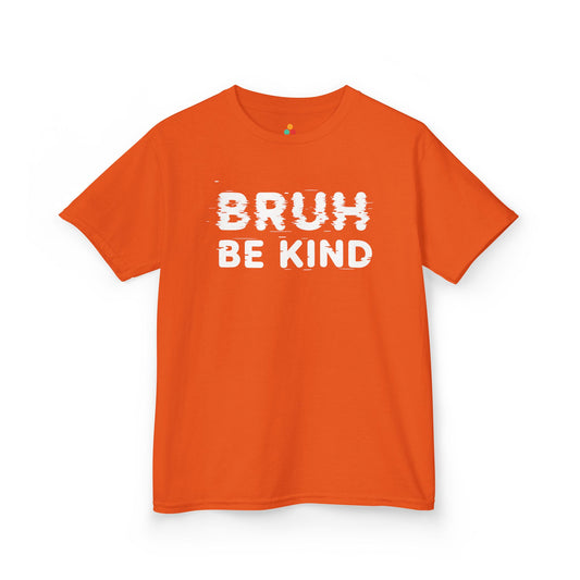 Bruh Be Kind Orange Unity Day Anti-Bullying Kids T-shirt | TEEZOCA Bruh Be Kind orange Unity Day Kids T-shirt