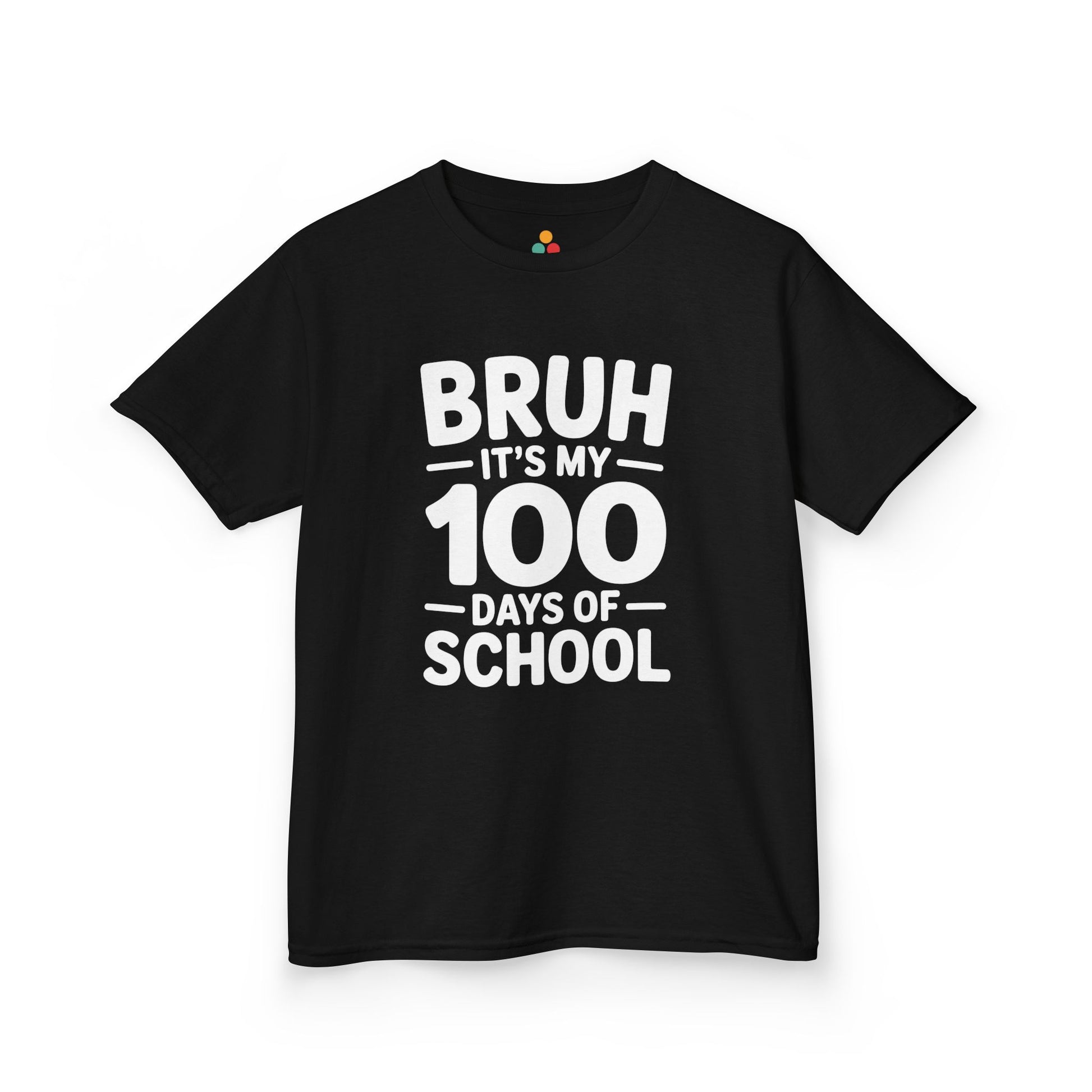 Bruh It’s My 100 Days Of School T‑Shirt – Funny Kids 100th Day Black Shirt