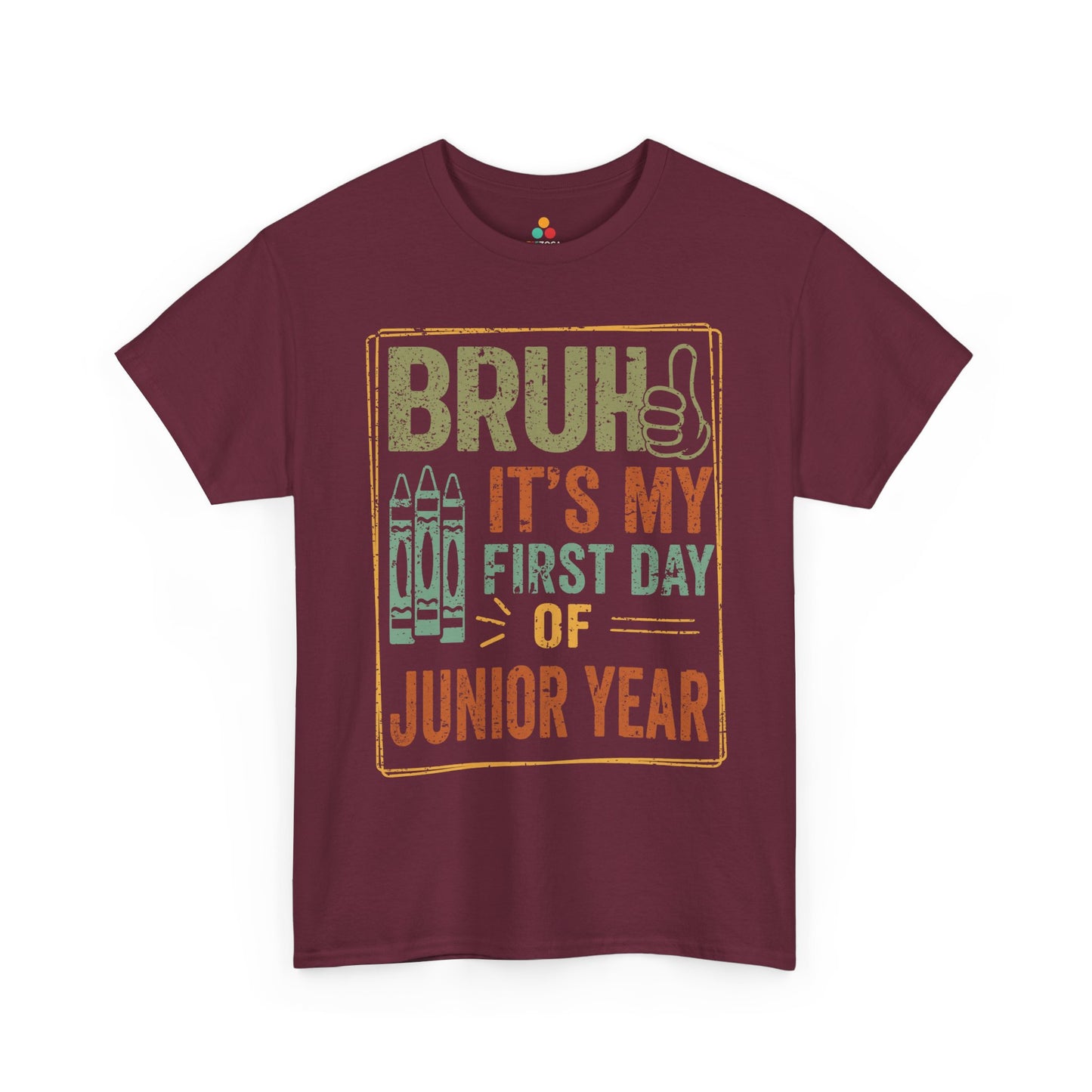 Bruh It’s My First Day of Junior Year Back-to-School Unisex T-shirt | TEEZOCA 