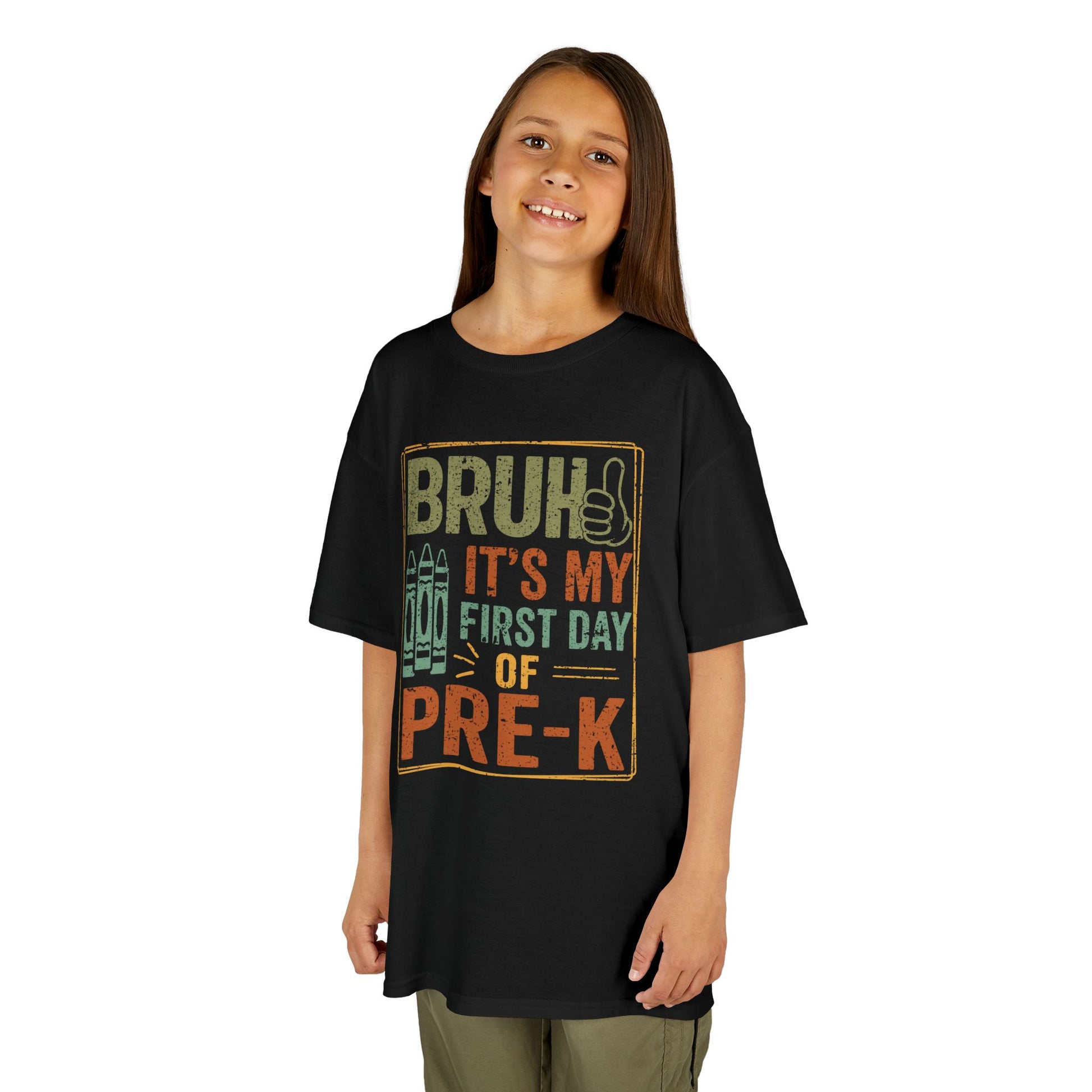 Bruh It’s My First Day of Pre-K Funny Kids T-shirt | TEEZOCA 