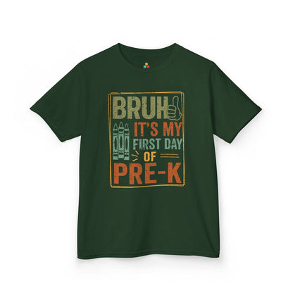Bruh It’s My First Day of Pre-K Funny Kids T-shirt | TEEZOCA 