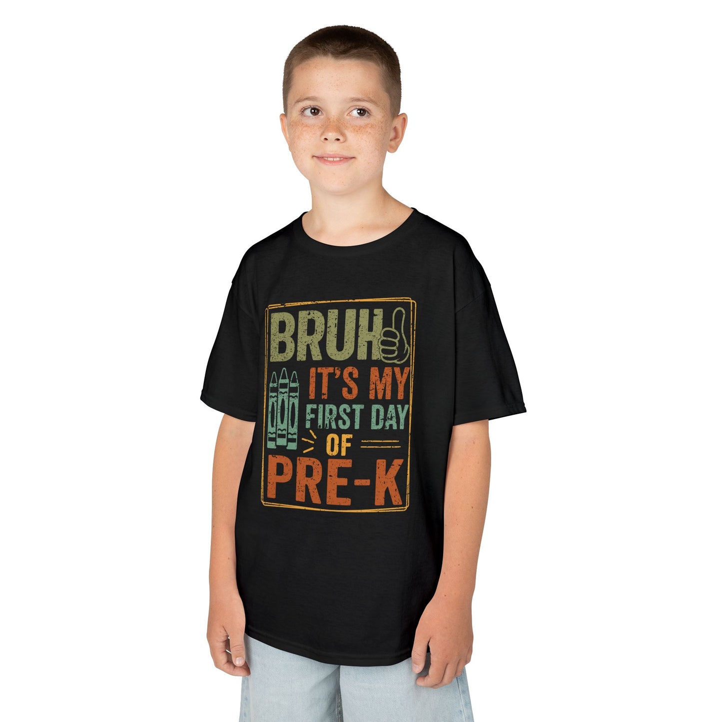 Bruh It’s My First Day of Pre-K Funny Kids T-shirt | TEEZOCA 