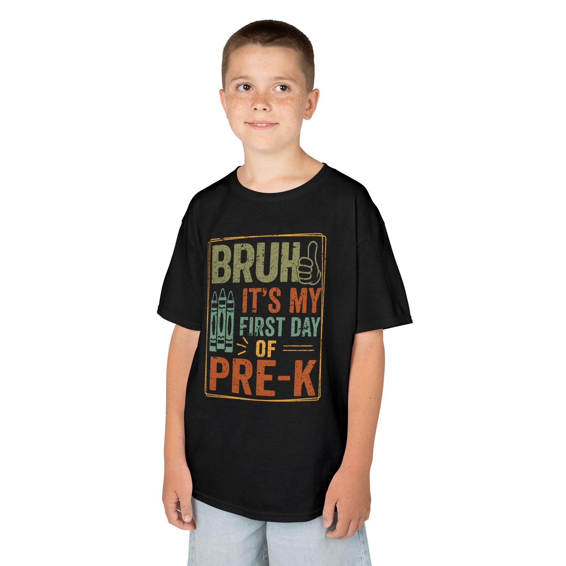 Bruh It’s My First Day of Pre-K Funny Kids T-shirt | TEEZOCA 