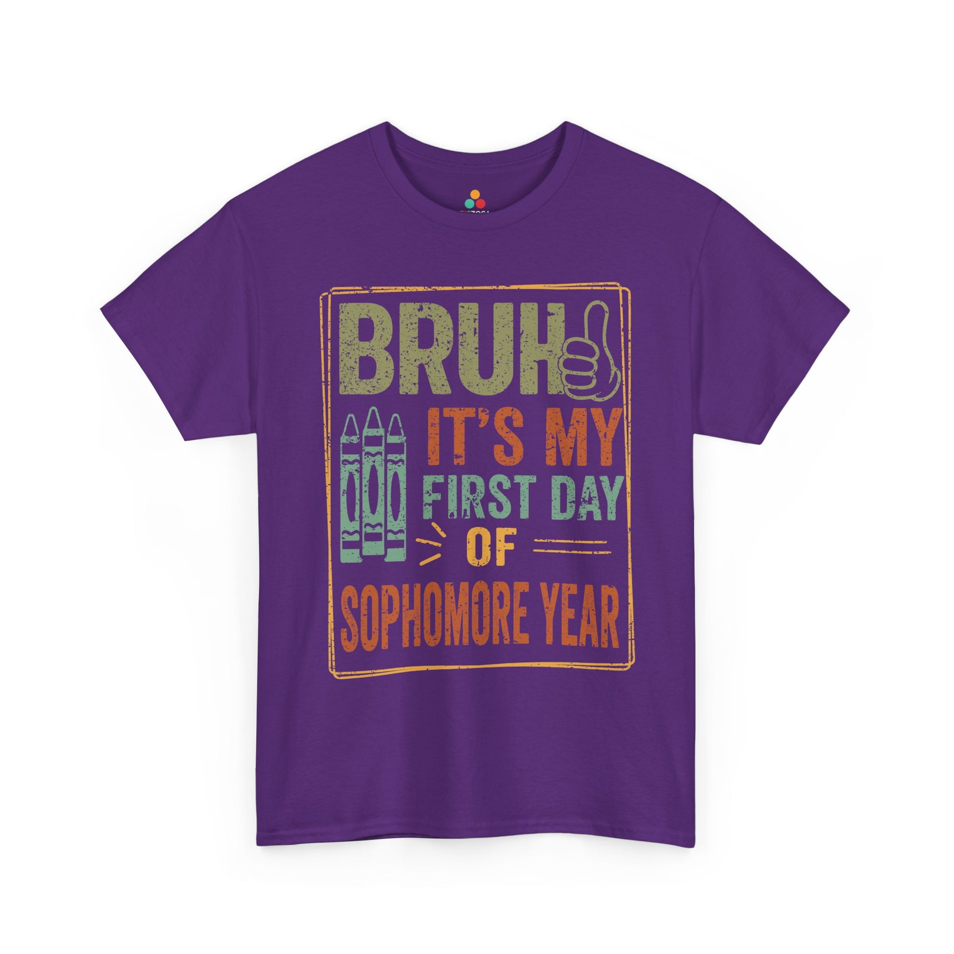 Bruh It’s My First Day of Sophomore Year Back-to-School Unisex T-shirt | TEEZOCA 